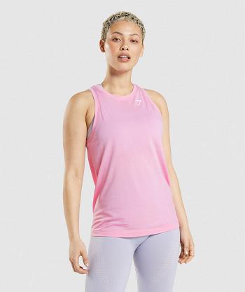 Gymshark Vital Seamless 2.0 Light Loose Ženske Majica Bez Rukava Roze | HR 3238FDN